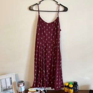 Burgundy dress